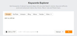 ahref trong lap ke hoach seo 1