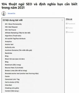 Nắm bắt thuật ngữ chuyên ngành hiệu quả hơn với Content SEO dạng Glossary