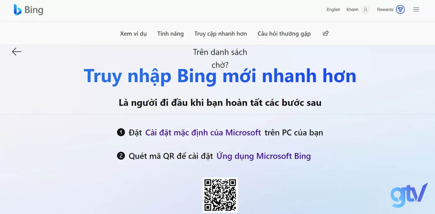 Bước 5 cài đặt bing ai