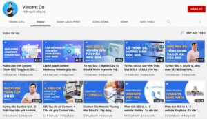 Bộ video của GTV SEO trên kênh Youtube được đông đảo giới SEOer quan tâm và theo dõi