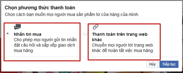 cách tạo shop trên facebook