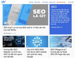 Category trổng hợp trang Blog Post của GTV SEO