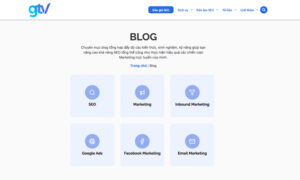 Ví dụ trang Blog của GTV SEO