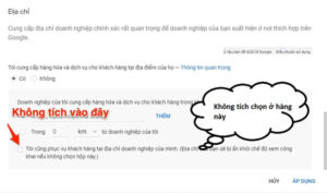 Làm đầy đủ tất cả các bước để Google chấp thuận