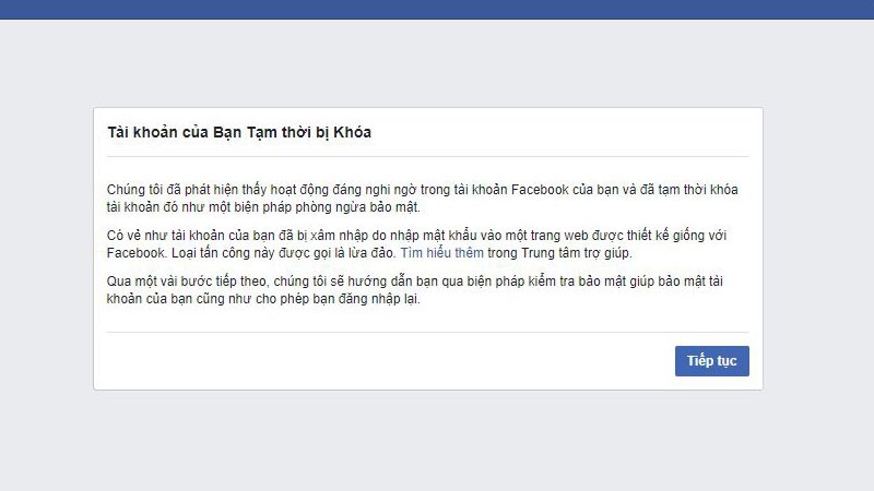 facebook bị checkpoint