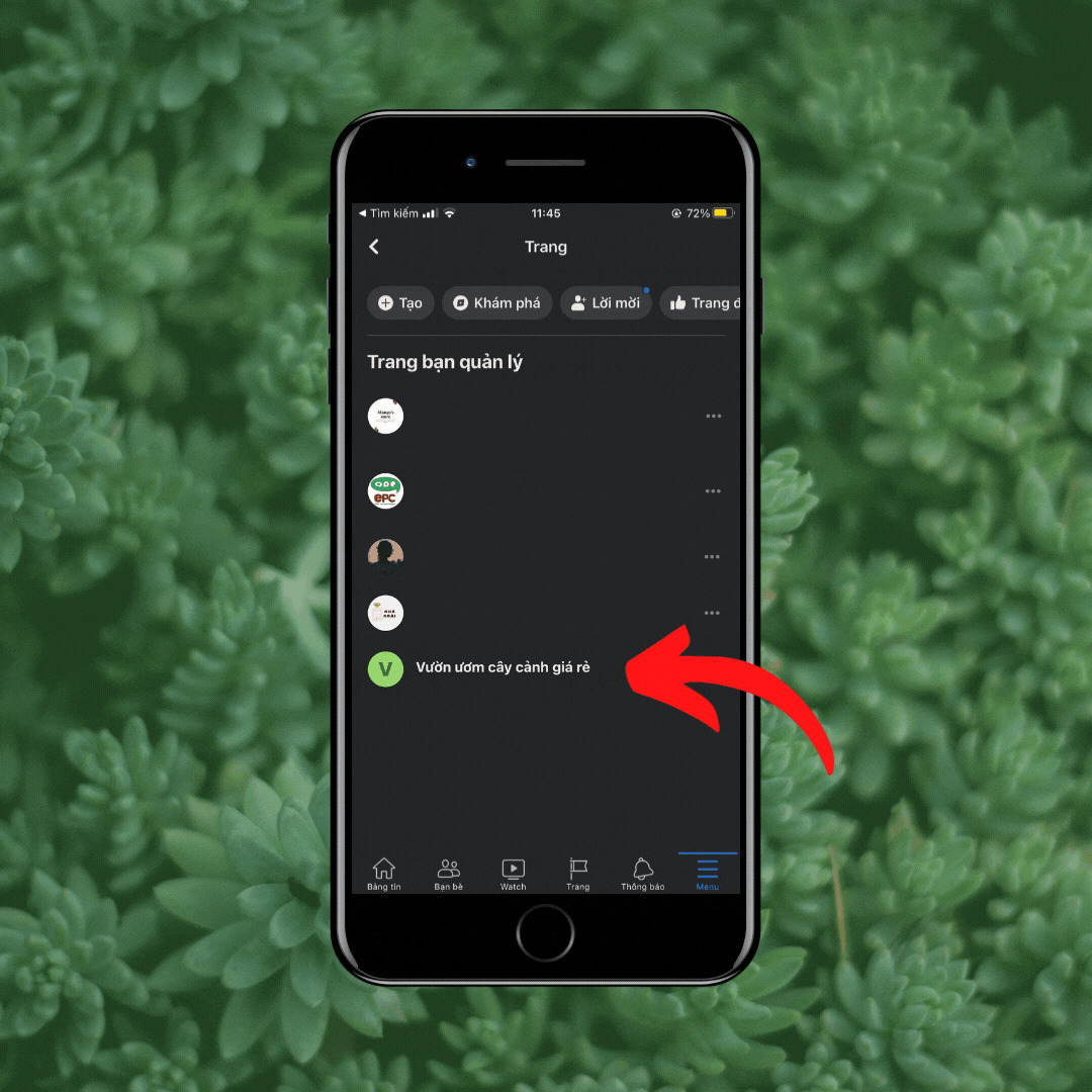 Hướng dẫn bước 3 hoàn tất việc xoá fanpage trên điện thoại