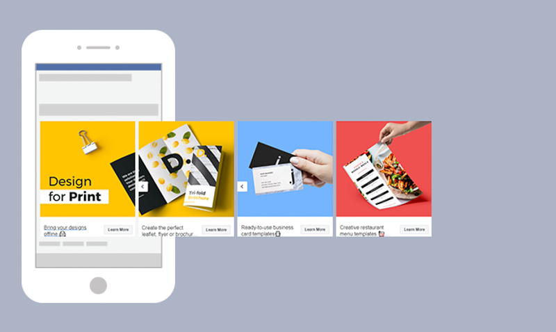 kích thước hình ảnh quảng cáo Facebook Carousel Ads