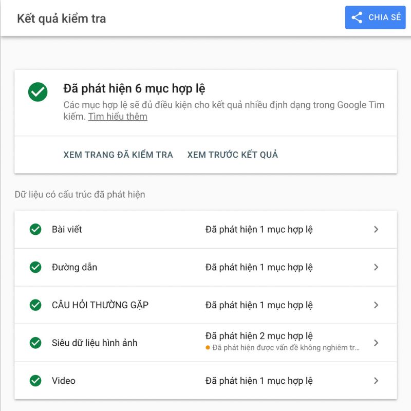 kiem tra phan tu markup tren schema org