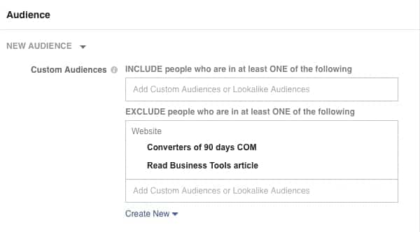 loại trừ đối tượng đã chuyển đổi