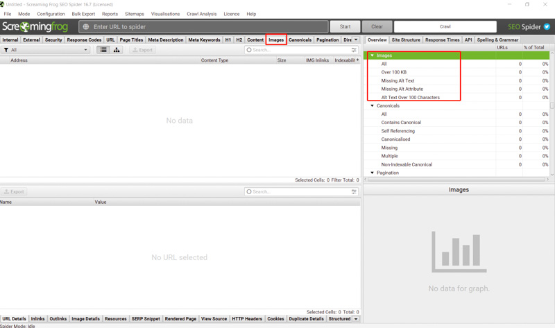 Lỗi hình ảnh trong Screaming Frog