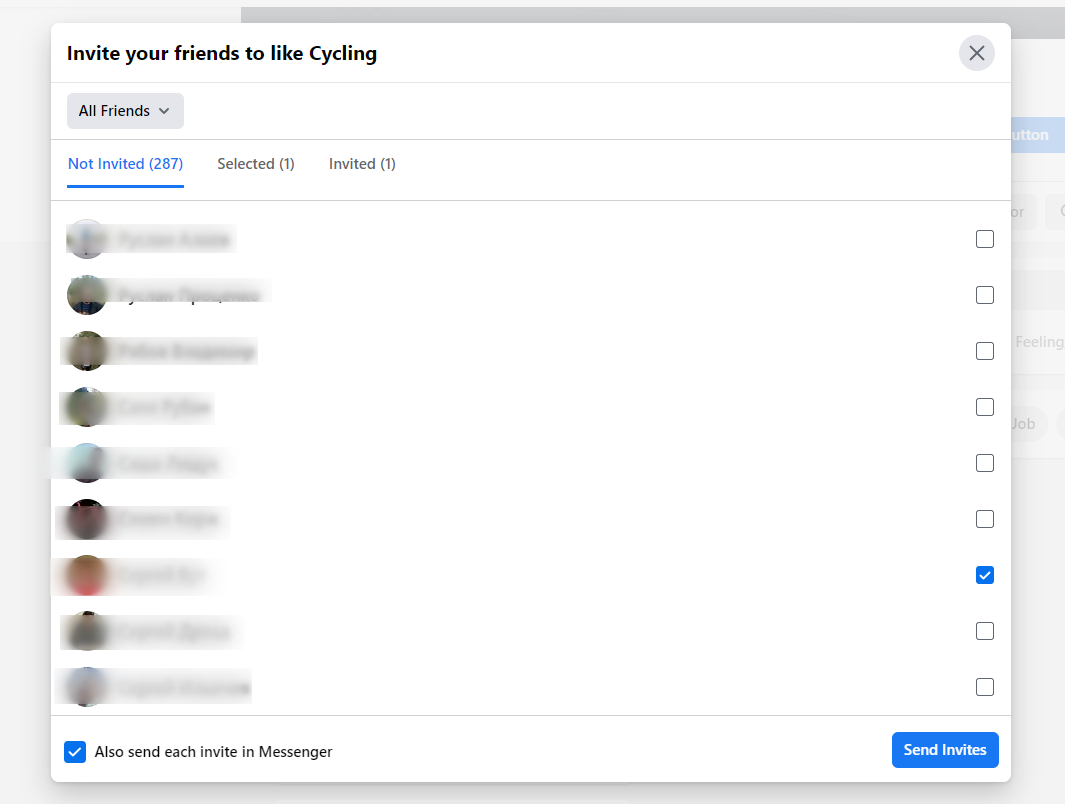 Mời người dùng đã tương tác thích trang