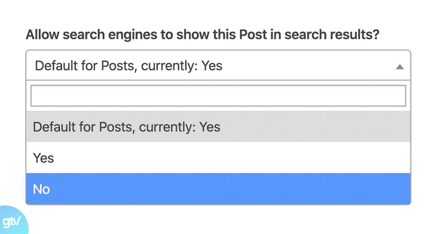 Yoast SEO - Noindex bằng một cú nhấp chuột noindex tag va category pages