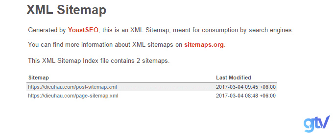 XML Sitemap wordpress