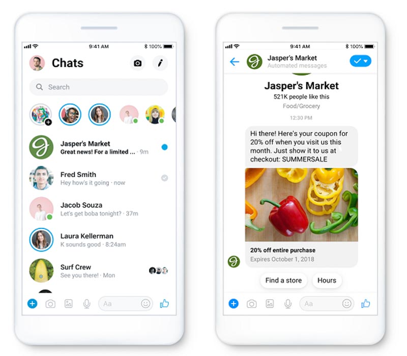 quảng cáo Facebook Sponsored Message ads