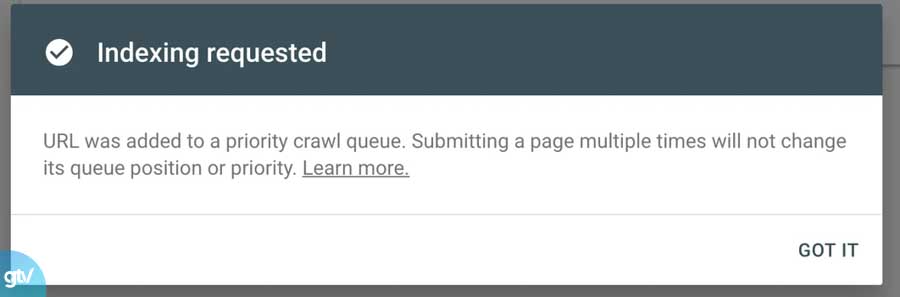 submit url to google