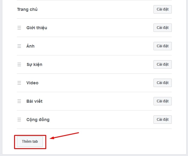 cách tạo tab cửa hàng trên fanpage