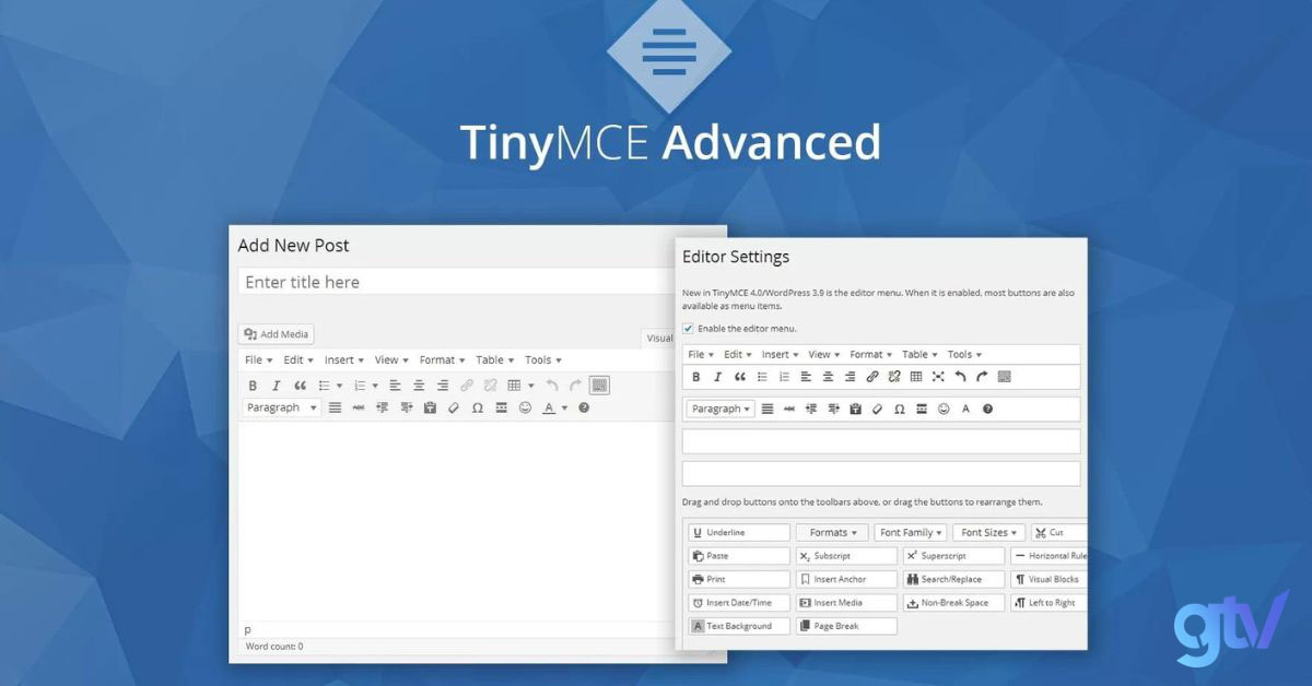 plugin can thiet cho wordpress 3 TinyMCE Advanced seo wordpress