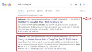 Lượt tìm kiếm thông qua Google Ads