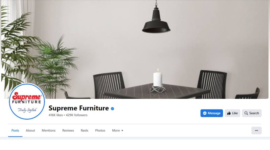 Sản phẩm trong ảnh bìa Facebook bị che mất trên máy tính