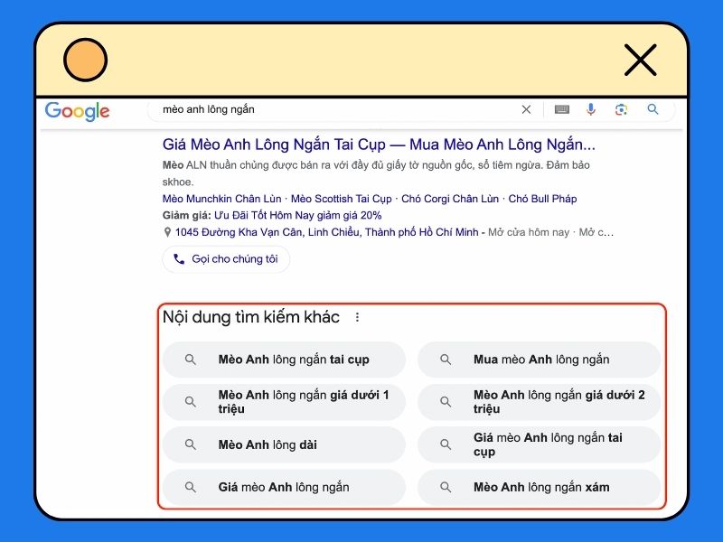 Tìm kiếm Relative Keyword dựa vào gợi ý của Google