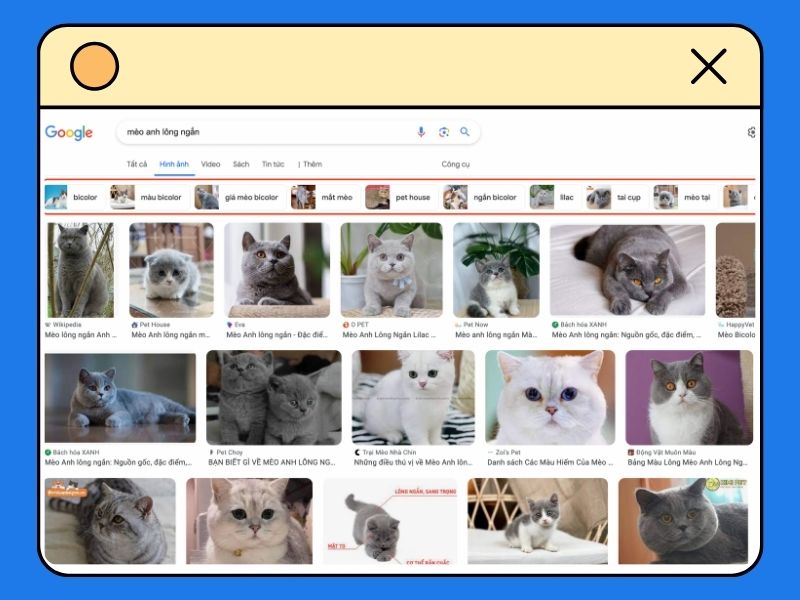 Tìm kiếm Relative Keyword dựa vào gợi ý Images của Google