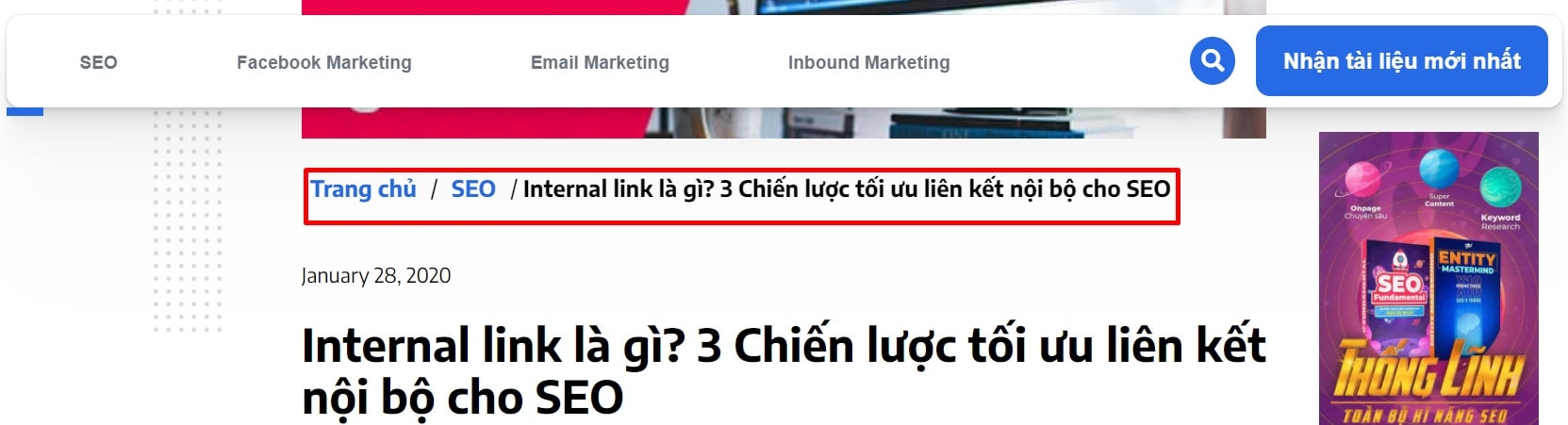 Thanh điều hướng giúp người đọc tìm hiểu, tham khảo tiện lợi hơn