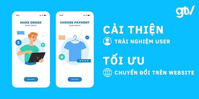 Người dùng truy cập mua hàng websitewebiste trên điện thoại