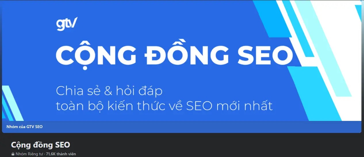 Cộng đồng SEO - Nơi chia sẻ những kiến thức liên quan đến SEO và Marketing