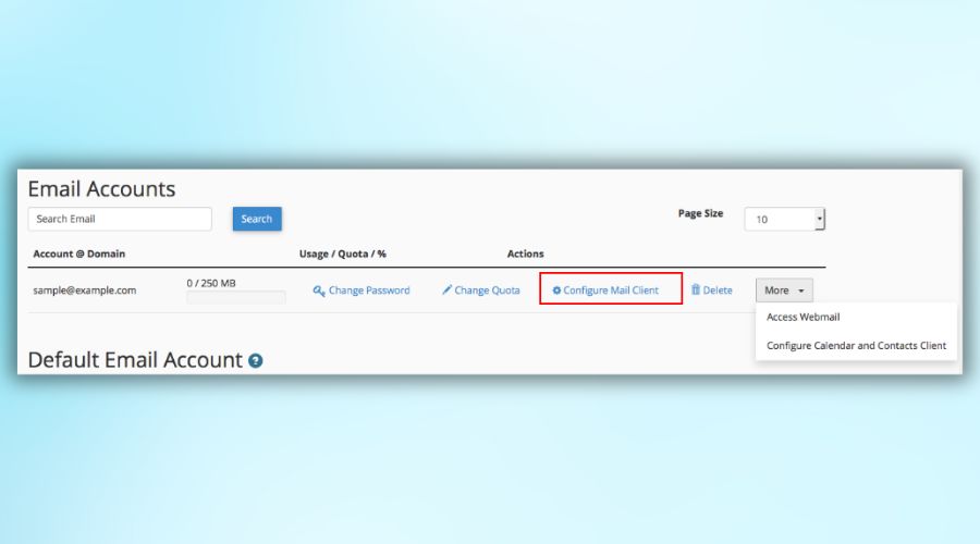 Cấu hình cho tài khoản email của bạn
