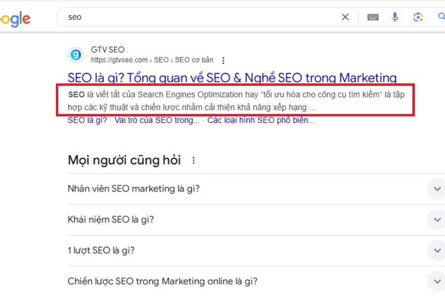 Đặt thẻ Meta Description để tăng CTR cho bài viết của bạn