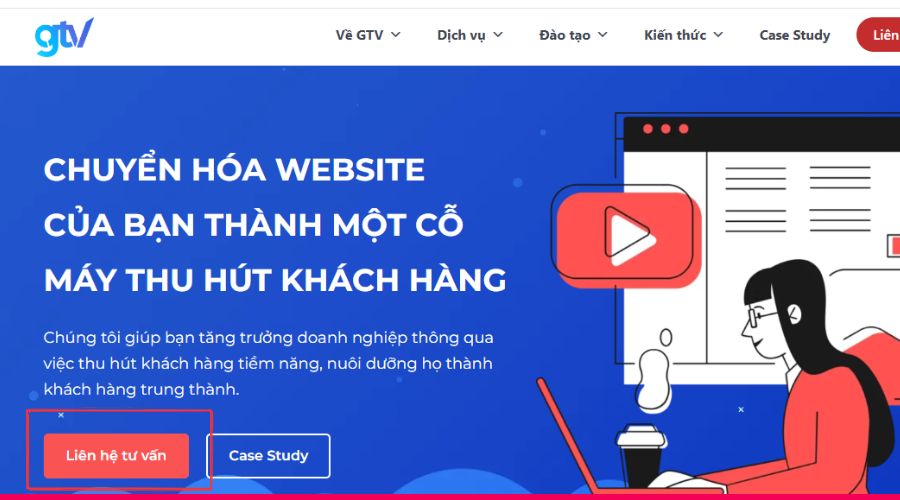 Hãy sử dụng CTA ngắn gọn, hiệu quả cho landing page