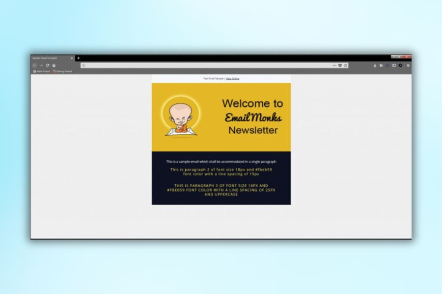 Hiển thị trên browser