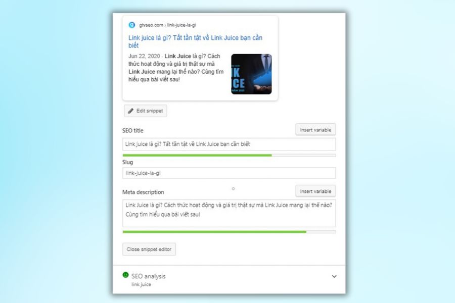 Yoast SEO hỗ trợ xem trước đảm bảo chất lượng bài viết cao hơn
