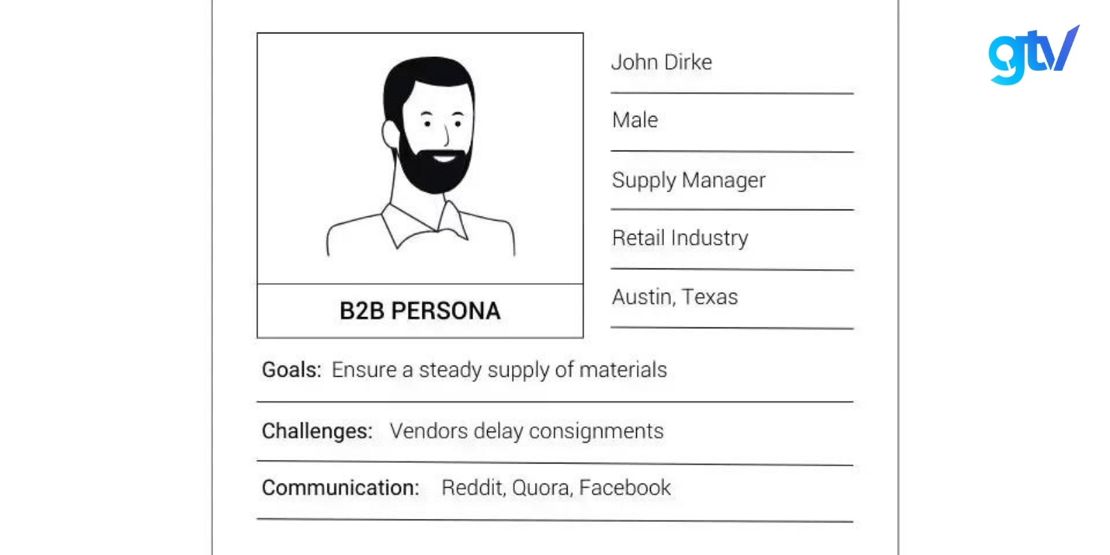 Mẫu Buyer Persona B2B - John Dirke, chuyên gia coi trọng sự hợp tác hiệu quả