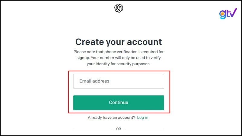 cần tạo một mật khẩu mới và sau đó xác nhận email