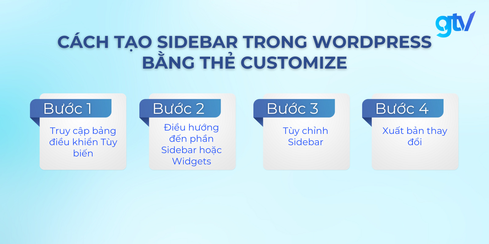 Cách tạo sidebar cho website wordpress